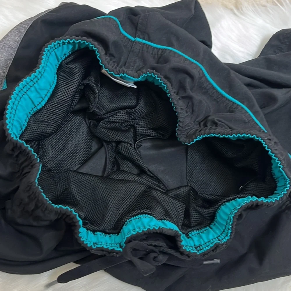 Speedo Black Gray Swim Shorts